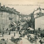 Pont de Vaux - Grande rue un jour de marché
