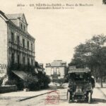 Neris les Bains - Route de Montluçon- L'automobile faisant le service
