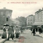 Bourg de Péage - Place du marché vue du pont