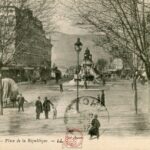 Valence - Place de la République et monument Augier