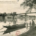 Castillon sur Dordogne - Vue générale prise des Bords de la Dordogne à l 'Ancien Pont