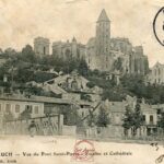 Auch - Vue du Pont St Pierre- Escalier et Cathédrale