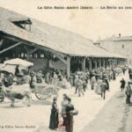 Côte St André - La Halle un jour de marché
