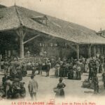 La côte St andré- Jour de foire à la Halle
