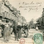 Romorantin - La grande rue un jour de marché