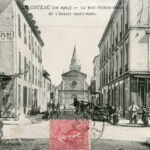 Le Coteau en 1904 - La rue Victor Hugo et l 'Eglise St Marc