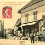 La Pacaudière - Rue de Crozet - Coin de la place du Marché