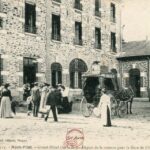 Mont Pilat - Grand Hôtel, départ de la voiture pour la gare de Chavanay