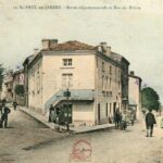 St Paul en Jarrez - Route départementale et Rue du Rhône