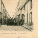 Cholet- Manifestation du 26 juillet 1903- Le groupe de tête