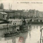 Dunkerque - Un sous-marin dans les écluses