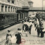 Calais - A la Civette, place d'Armes- Arrivée du Rapide Calais Bale en gare Maritime