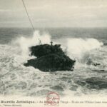 Biarritz - Au rocher de la Vierge, étude sur l'Océan