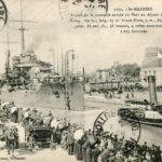 Saint Nazaire- Aspect de la Nouvelle entrée du Port au départ du Cuirassier France
