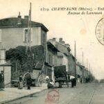 Champagne au Mont d'Or - Avenue de Lanessan - Entrée du village