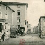 St Clément les Places - Place et rue principale
