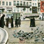 Les pigeons sur la place des Terreaux