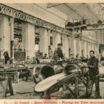 Creusot - Unsine Schnieder, montage des tubes