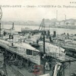 Chalon sur Saône - Chantier Schneider et Cie, Torpilleurs en construction