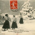 L'Hiver en Savoie- Paysage après une Tombée de Neige En Raquettes