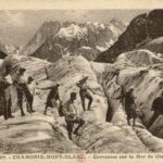 Chamonix- Crevasses sur La Mer de Glace