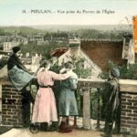 Meulan - Vue prise du perron de l'église