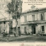 Ste Cécile les Vignes - Mairie et Fontaine