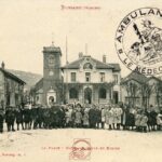 Bussang - Place de l'Hôtel de Ville et église