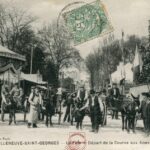 Villeneuve St Georges - La Fete - Départ de la course aux ânes
