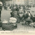 Paris - Le Conflit Européen en 1914- Emigrants du Nord attendant un Pilote pour trouver un gîte