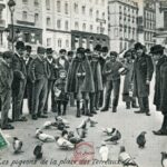 Les Pigeons de la place des Terreaux ( noir et blanc)