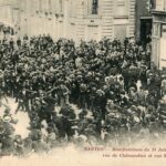 Nantes - Manifestations du 14 Juin 1903- Bagarre rue de Chateaudun et rue St Denis