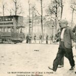 Paris - 1er mai1906 - Conduite d'un manifestant